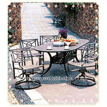 factory custom made aluminum casting outdoor leisure garden chair and table furniture